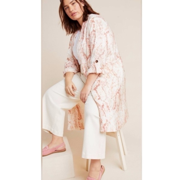 Cupcakes snd Cashmere Heather Snake-Printed Trench Coat 3X - Picture 2 of 10